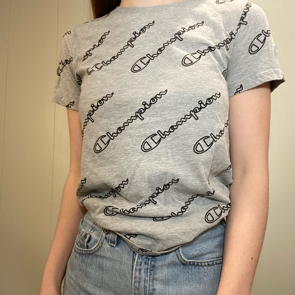 Champion logo grey t shirt - Picture 2 of 7